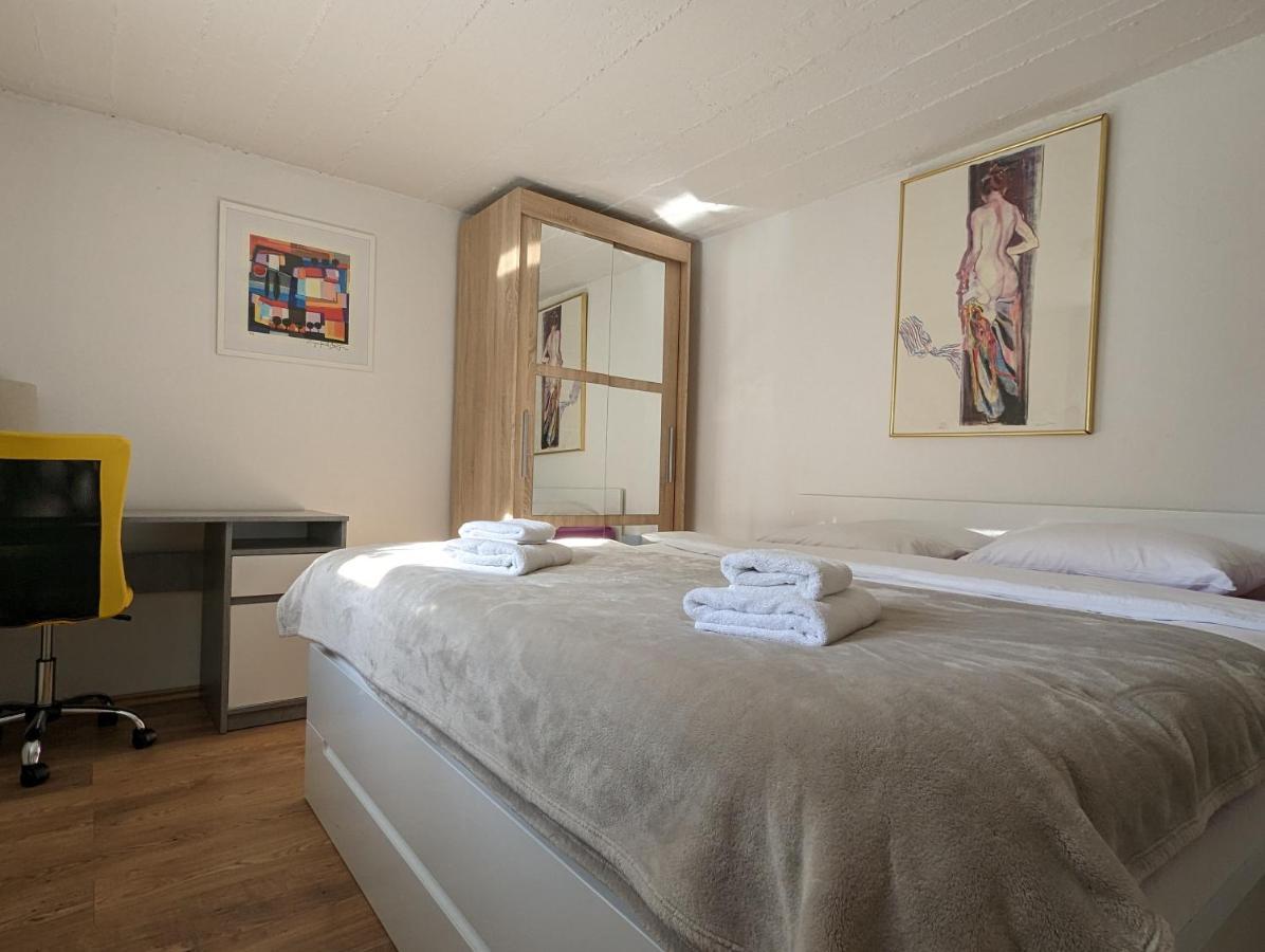 Twin-Magnolias Condo With Garden, Parking & Ev Station Zagreb Bagian luar foto