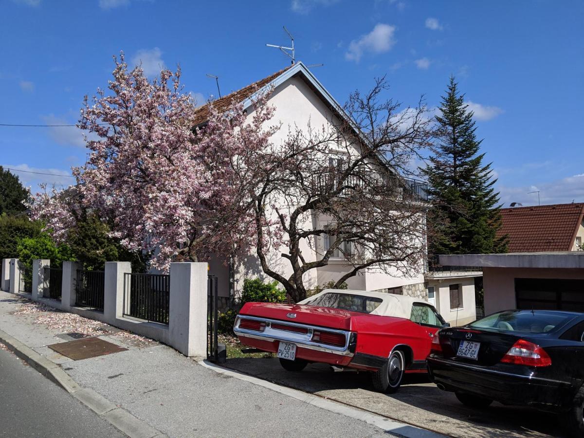 Twin-Magnolias Condo With Garden, Parking & Ev Station Zagreb Bagian luar foto